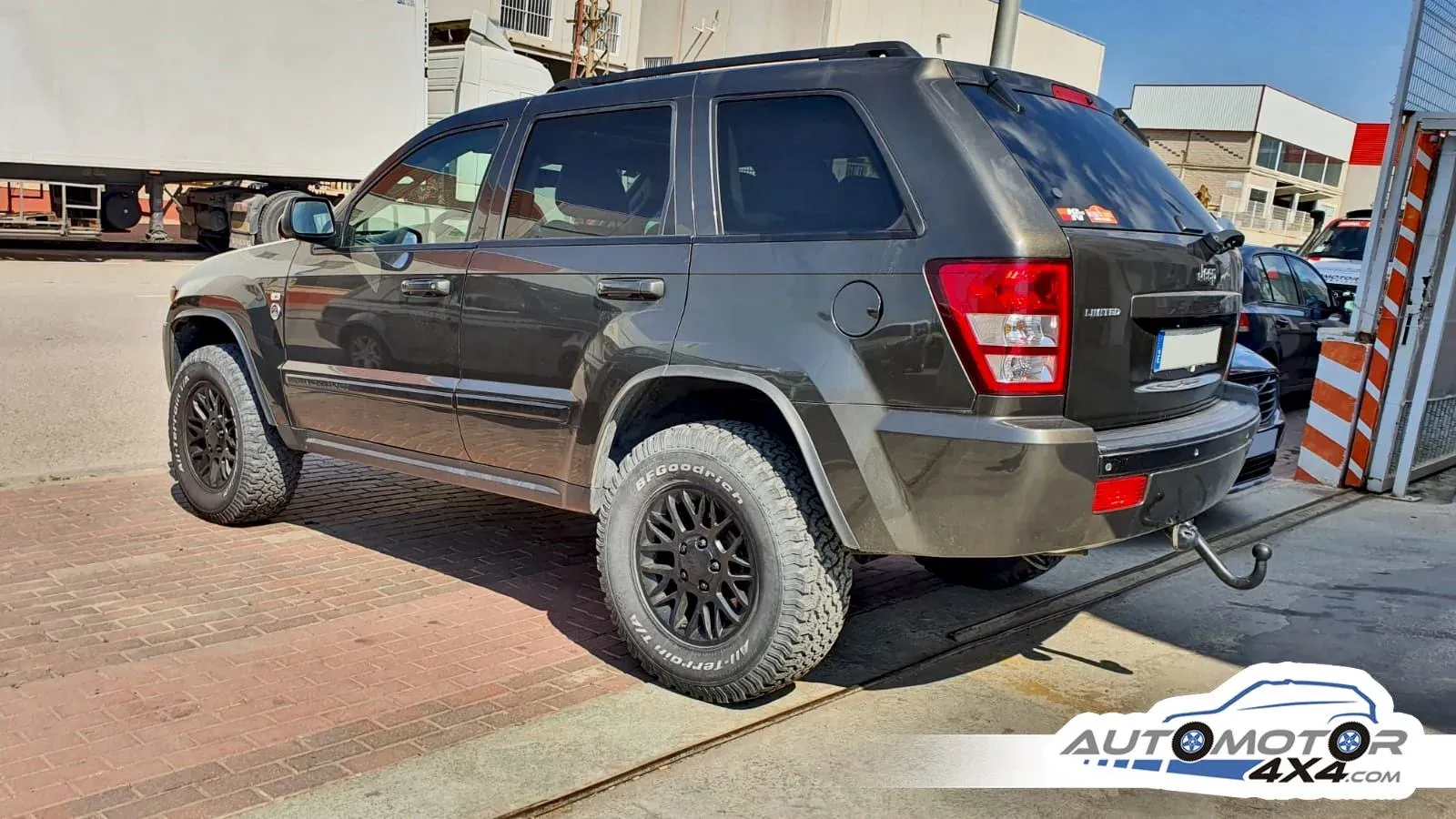 Prepared Jeep Grand Cherokee parked on the street